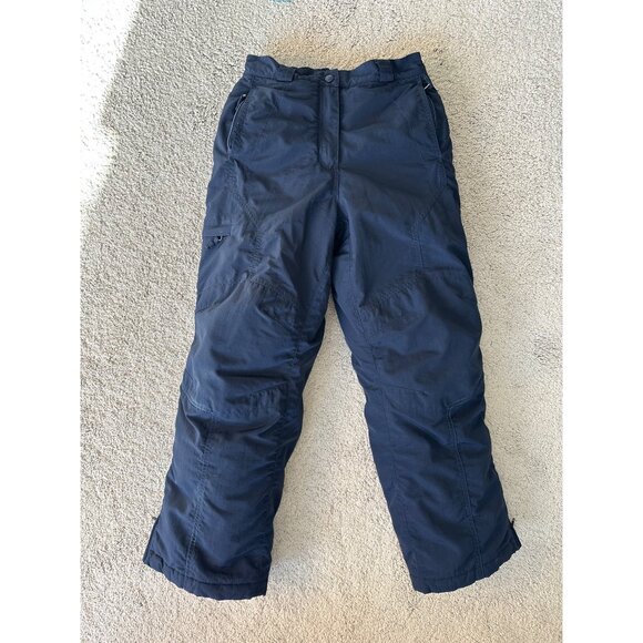 L.L.Bean Kids 12 Navy Blue Thick Insulated Snow Pants - Picture 2 of 9